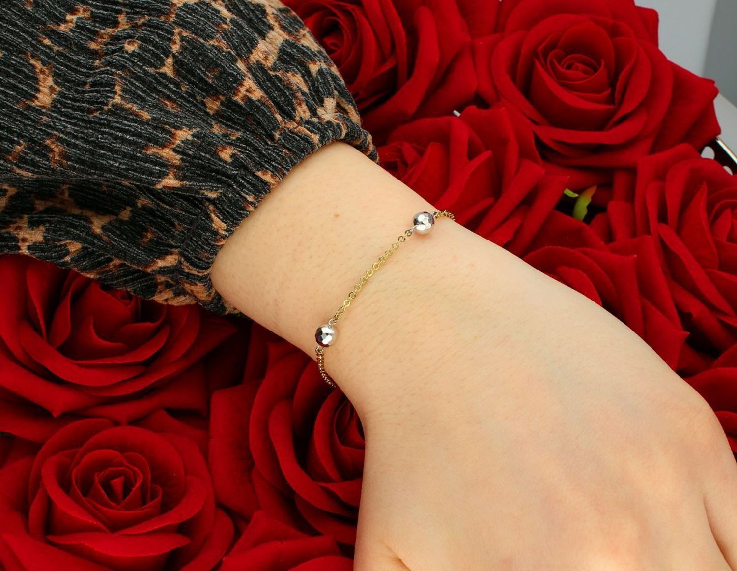 Złota bransoleta z kuleczkami BR 1451.jpg